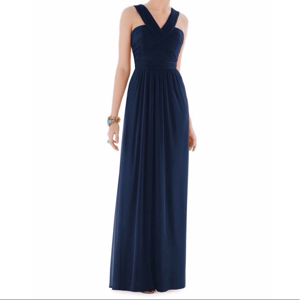Alfred Sung Midnight Bridesmaid Gown
